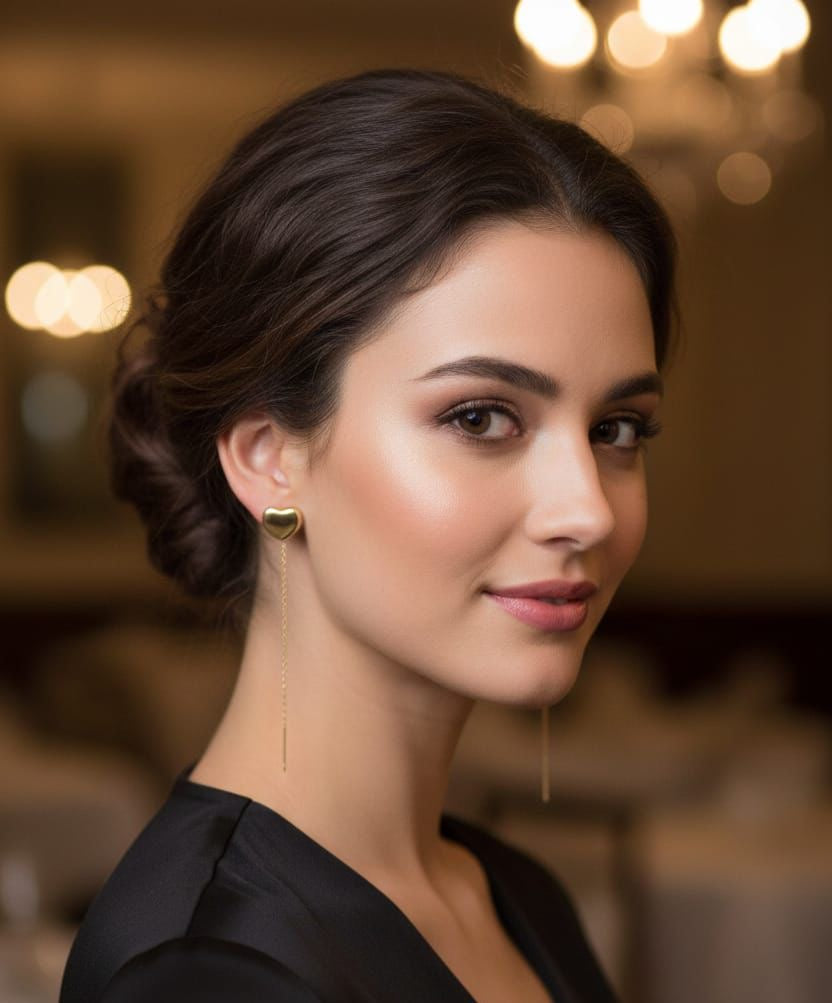 Heart Chain Earrings