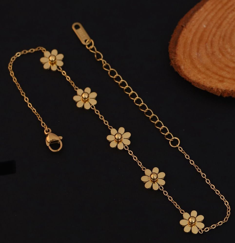 Gold Flower Bracelet