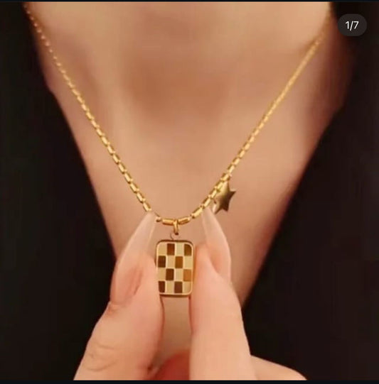 Checkered Necklace