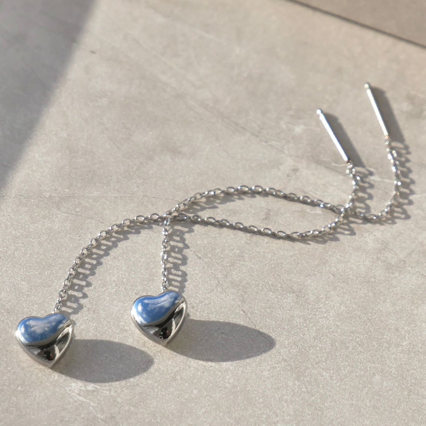 Heart Chain Earrings