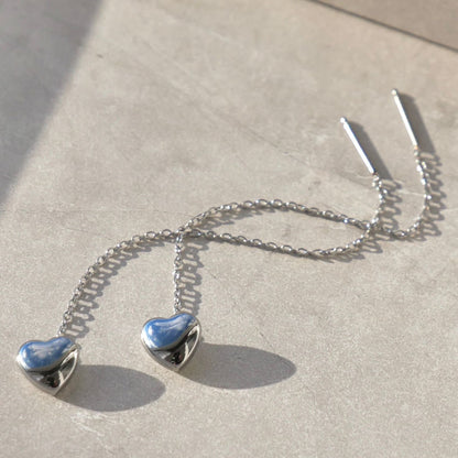 Heart Chain Earrings