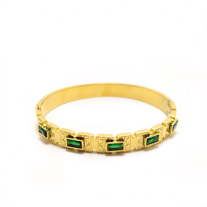 Emerald Stone Bangle