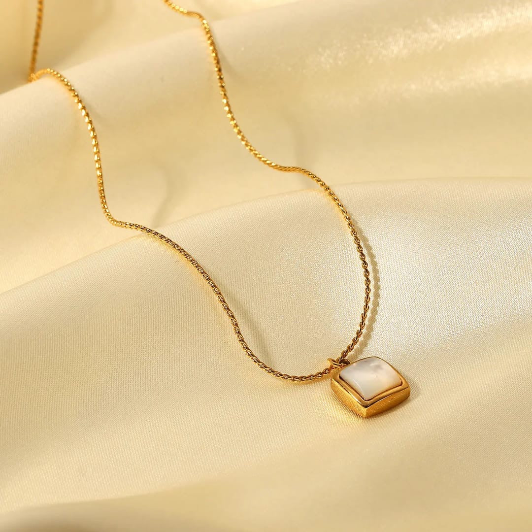 Square Shell Necklace