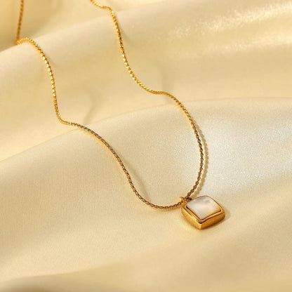 Square Shell Necklace