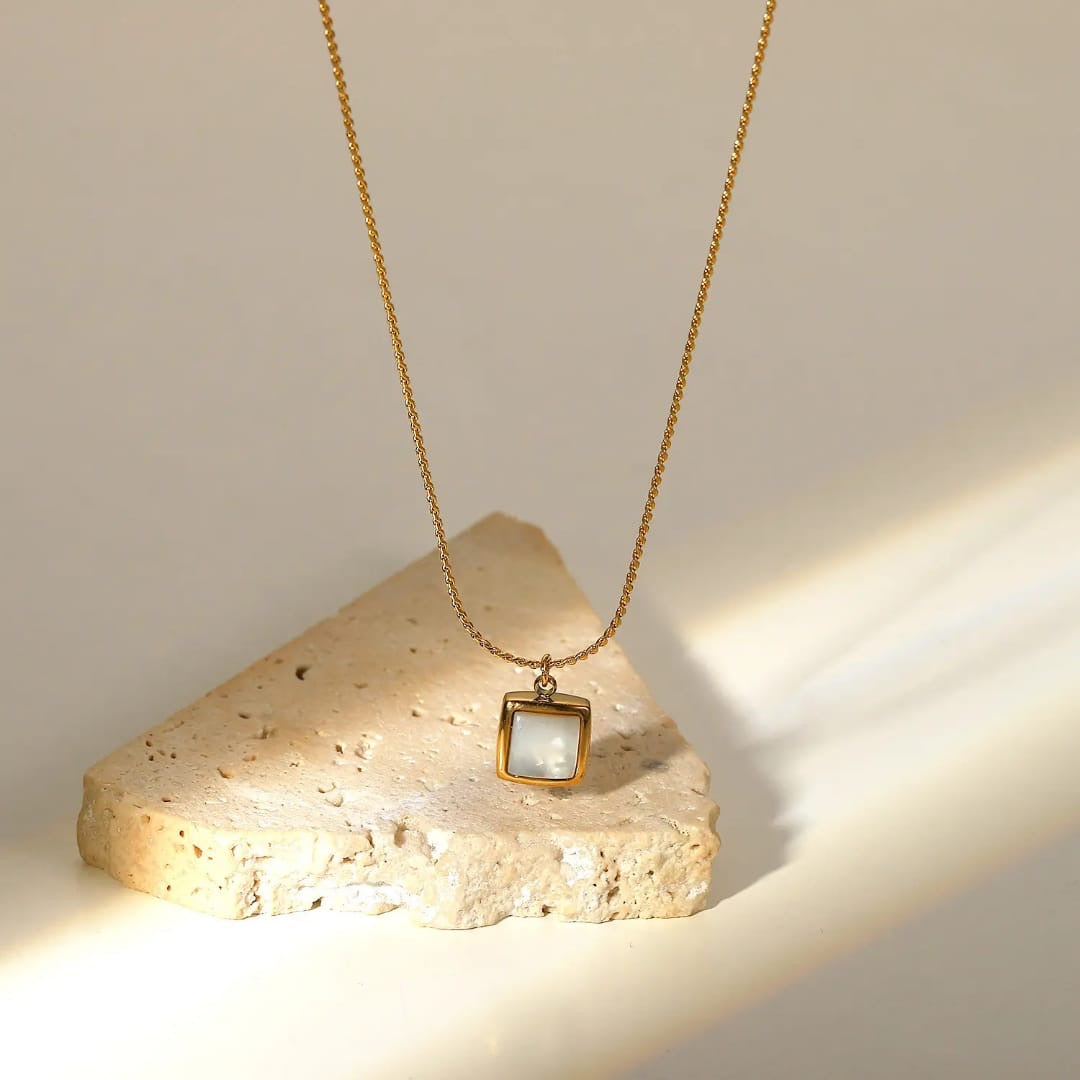 Square Shell Necklace