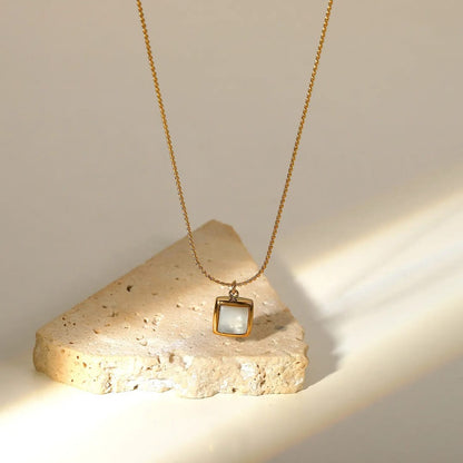Square Shell Necklace