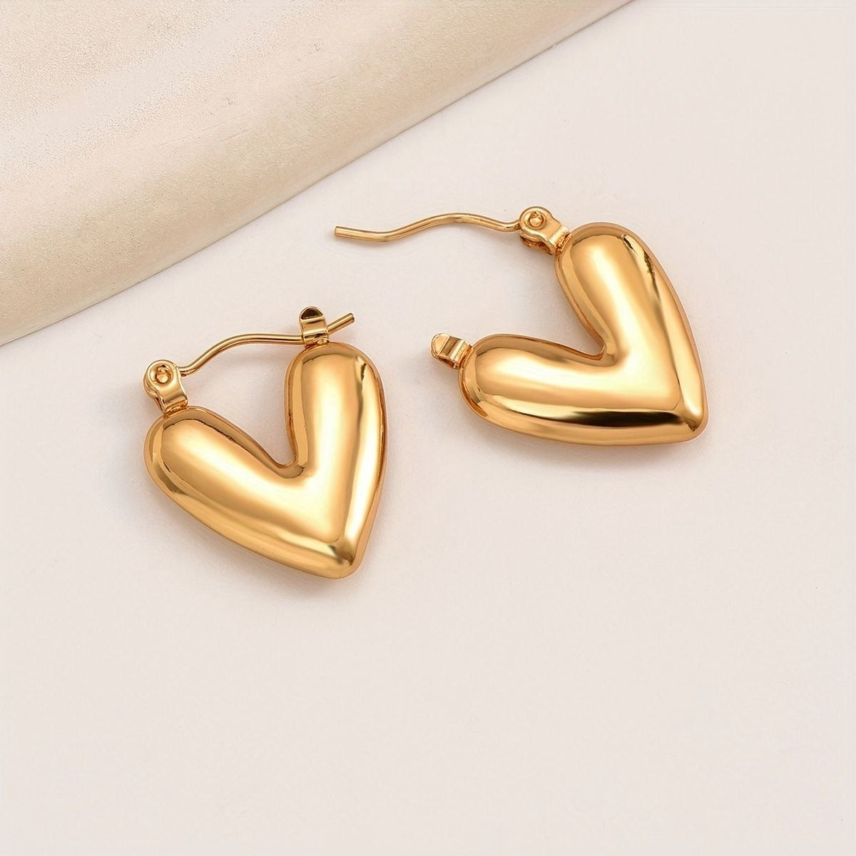 Heart Chunk Earrings