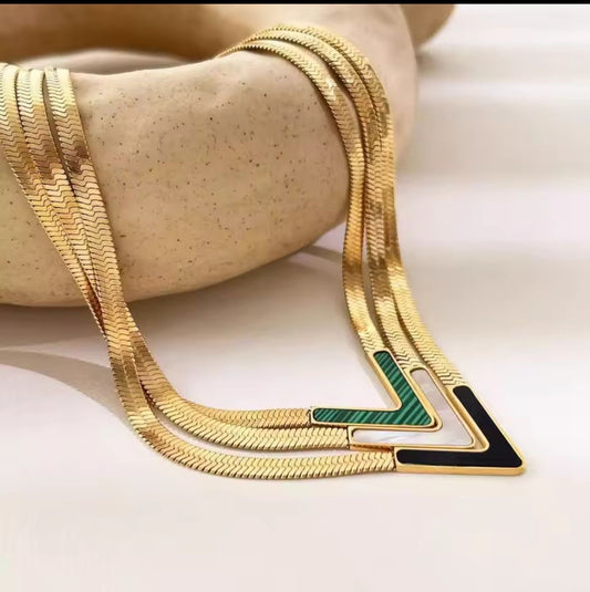 Snake V Necklace