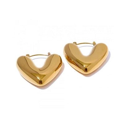 Heart Chunk Earrings