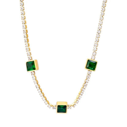 Green Emerald Necklace