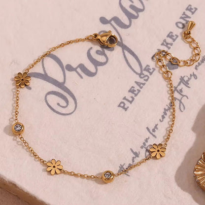 Flower bead bracelet