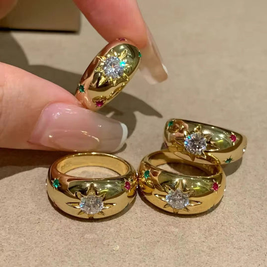 Golden Star Ring