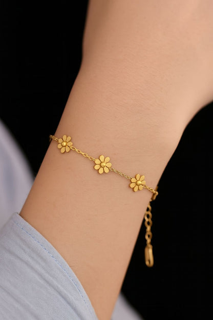Gold Flower Bracelet