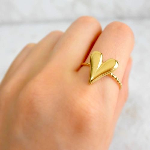 Golden Heart Ring