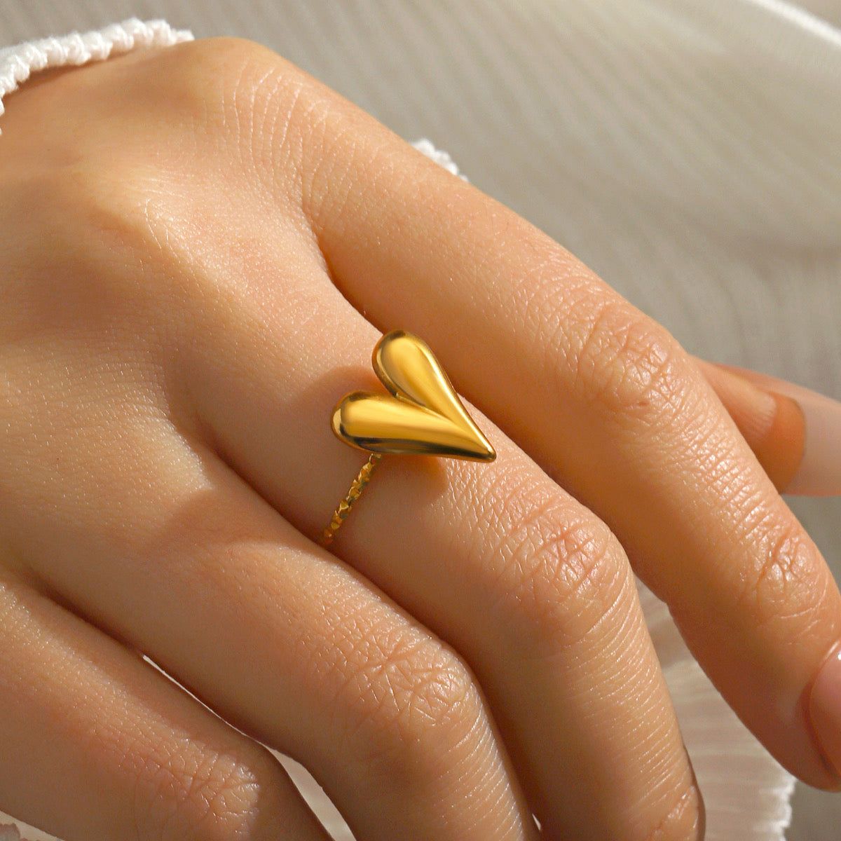 Golden Heart Ring