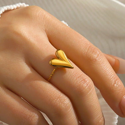 Golden Heart Ring