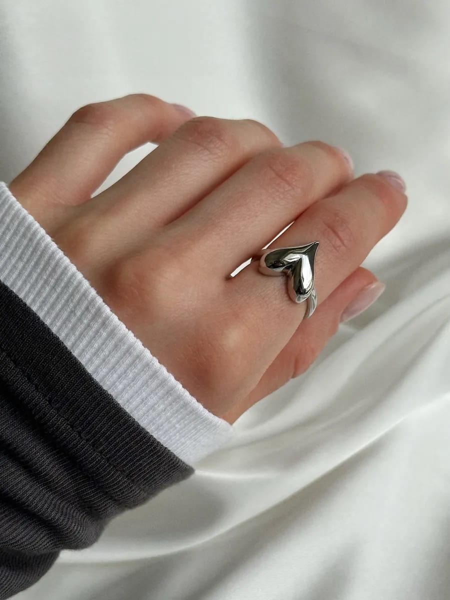 Silver Heart Ring