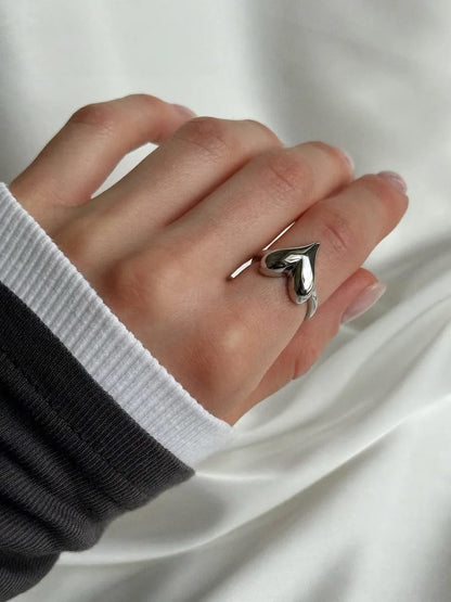 Silver Heart Ring