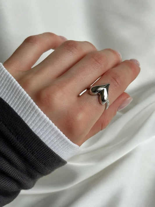 Silver Heart Ring
