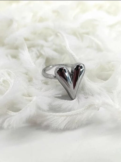 Silver Heart Ring