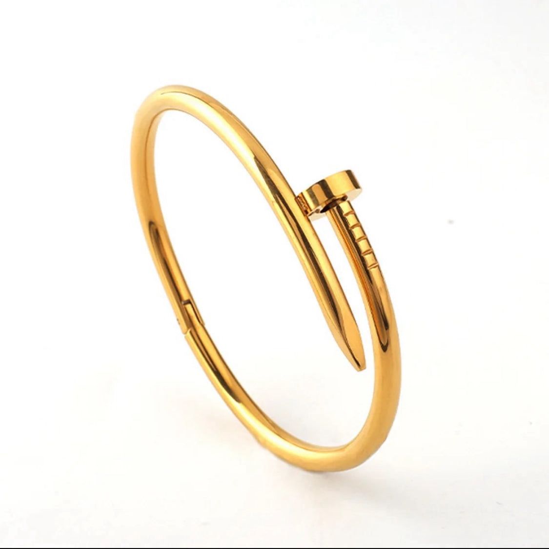 Nail Half Stone Bangle
