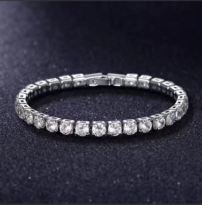 Sliver Tennis Bracelet