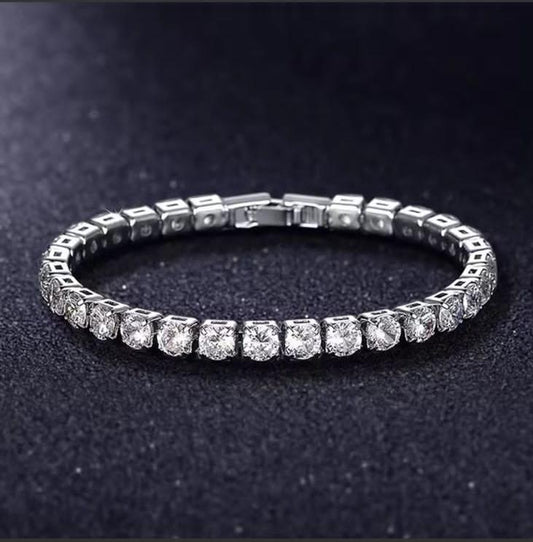 Sliver Tennis Bracelet