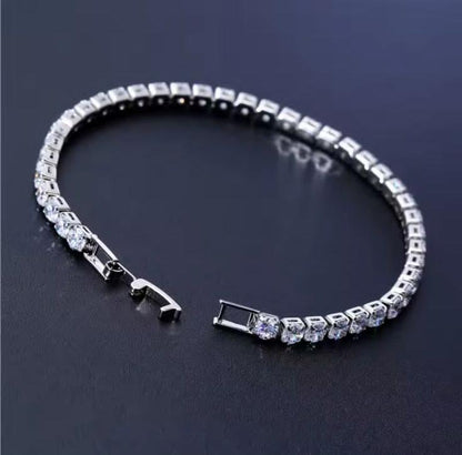 Sliver Tennis Bracelet