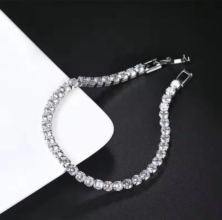 Sliver Tennis Bracelet