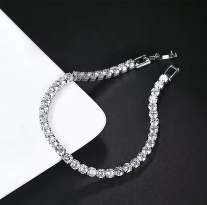 Sliver Tennis Bracelet
